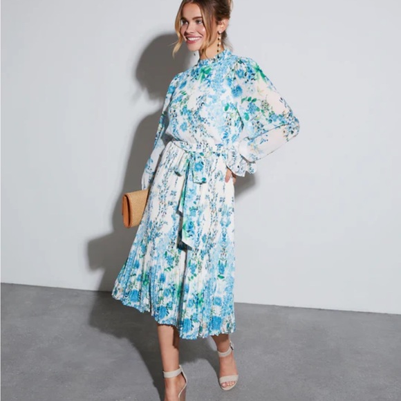 Vici Tempe Floral Ruffle Midi Dress - Picture 1 of 9